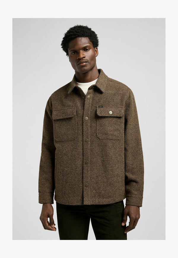 LONG SLEEVE - Veste légère - brown jaspe