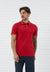 SLIM - Polo - dark red