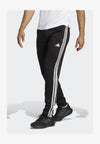 TRAIN ESSENTIALS 3-STRIPES - Pantalon de survêtement - black/white