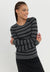 Pullover - mottled dark grey/black