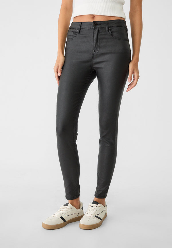 MIT HOHEM BUND - Pantalon classique - black
