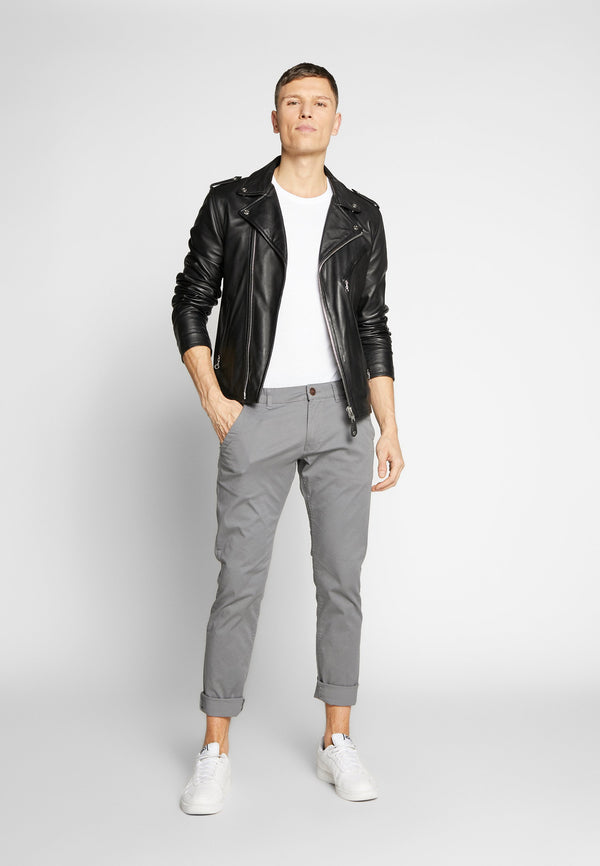 3 PACK - T-shirt basique - mottled bordeaux/white/blue