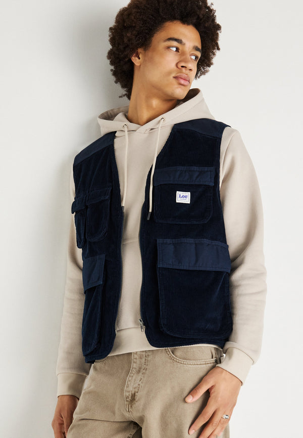 MIXED MEDIA VEST - Veste sans manches - rivet navy