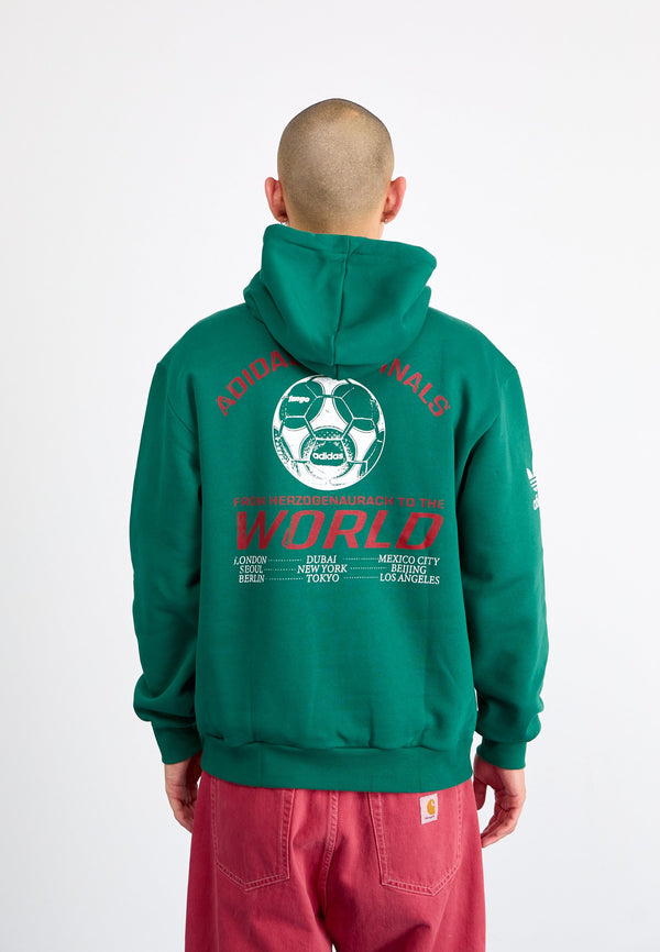 GRAPHIC - Sweat à capuche - collegiate green
