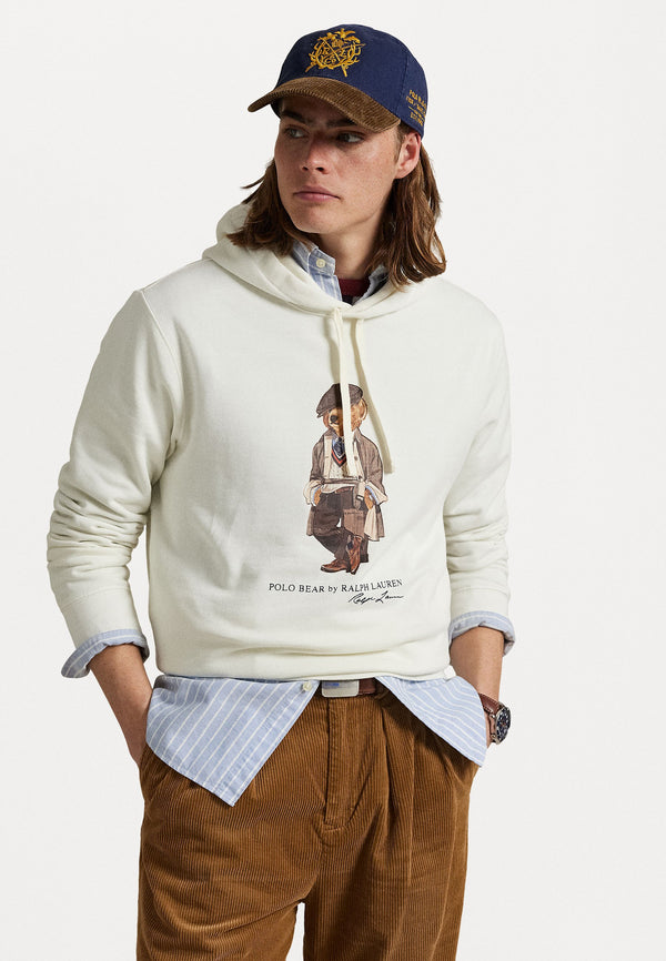 POLO BEAR FLEECE HOODIE - Sweat à capuche - deckwash white