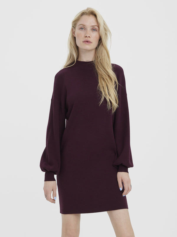 VMNANCY FUNNEL NECK DRESS - Robe pull - winetasting