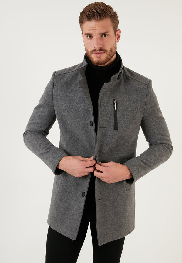 Regular Fit - Manteau court - light grey