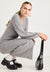 BUTTON DOWN DRESS - Robe pull - mid grey melange