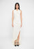 ROULEAUX DETAIL SLEEVELESS GOWN - Robe de cocktail - ivory