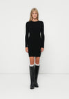PCMIRA NEW O NECK DRESS - Robe pull - black