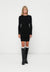 PCMIRA NEW O NECK DRESS - Robe pull - black
