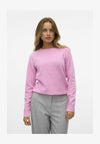 VMDOFFY O NECK BLOUSE - Pullover - fuchsia pink