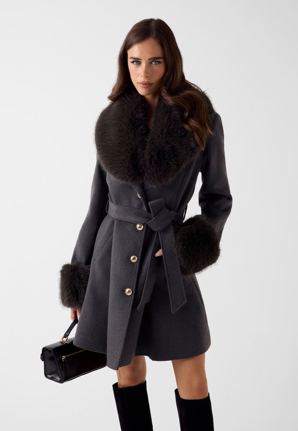 Manteau classique - dunkelgrau