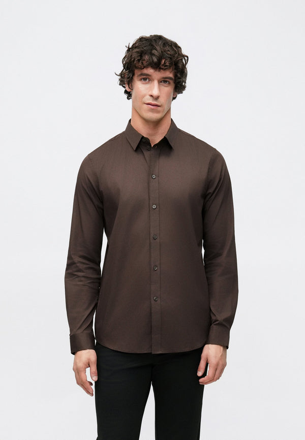 Chemise classique - brown
