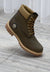 Bottines à lacets - dark brown/olive