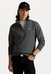DOUBLE-KNIT QUARTER-ZIP PULLOVER - Sweatshirt - barclay heather