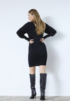 PCANISSA - Robe pull - black