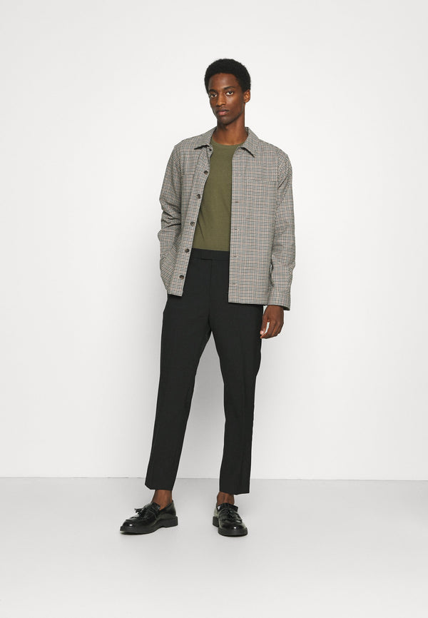 3 PACK - T-shirt à manches longues - black/dark grey/olive