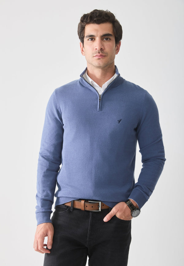 Pullover - mid blue