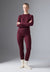 2 PIECE LONG SLEEVE TOP AND LEGGINGS SET - Caraco - 304 - bordeaux