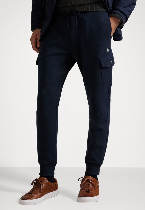 DOUBLE-KNIT CARGO JOGGER PANT - Pantalon de survêtement - aviator navy