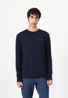 TJM SLIM CHEST LINEAR TEE - T-shirt à manches longues - dark night navy