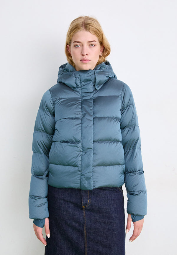 AMAZE PUFF HOODED JACKET - Doudoune - everblue high shine