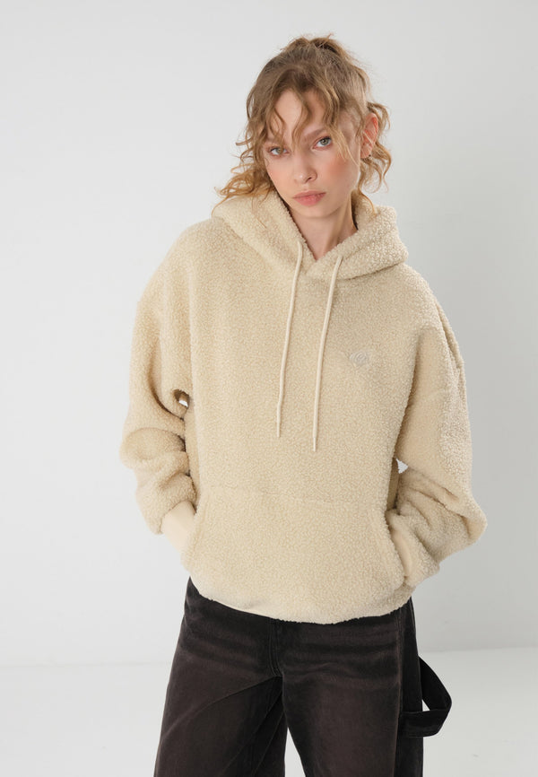 TEDDY HOODIE - Sweat polaire - off-white
