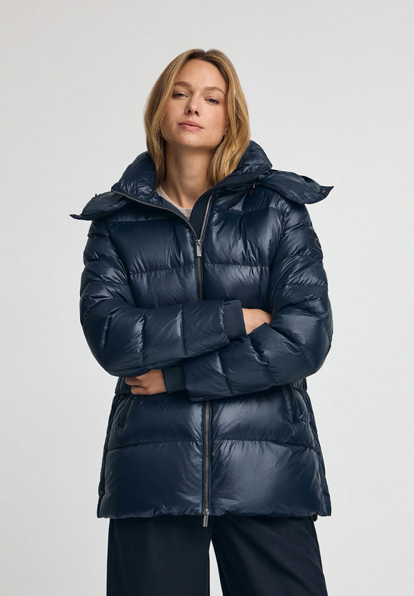 PADDED WHITH REMOVABLE HOODED - Doudoune - navy