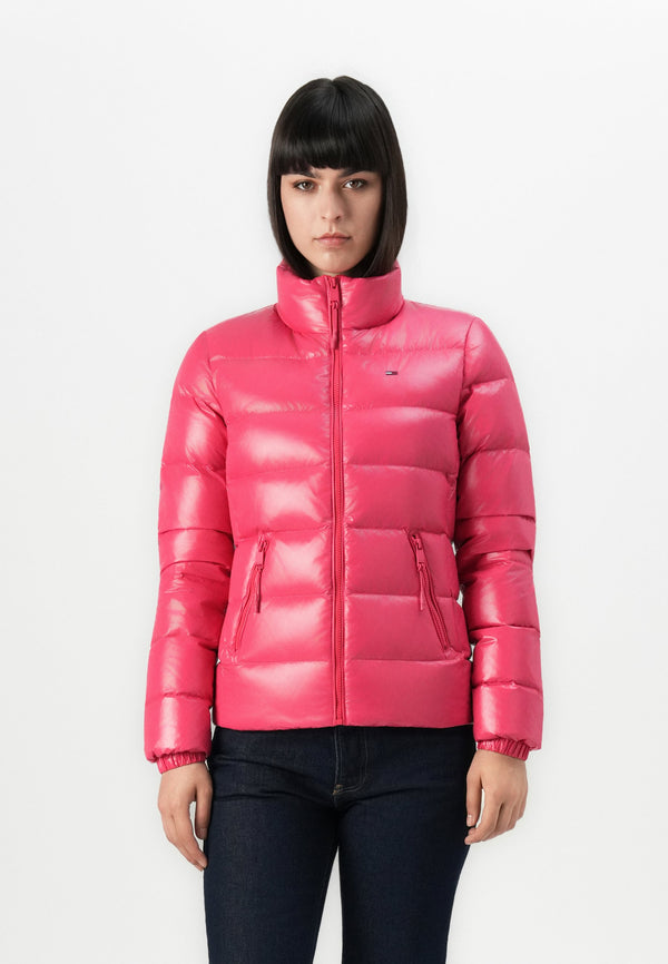 SLIM ZIP JACKET - Doudoune - vintage cerise