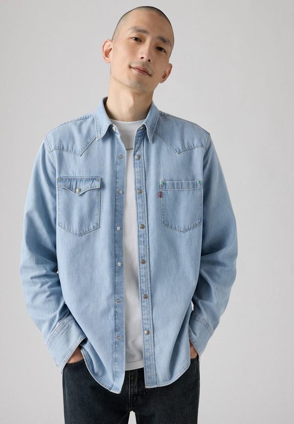 BARSTOW SPECIAL EDITION - Chemise - turquoise rivet western stonewash