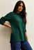 CREW NECK SIDE SLIT - Pullover - dark green
