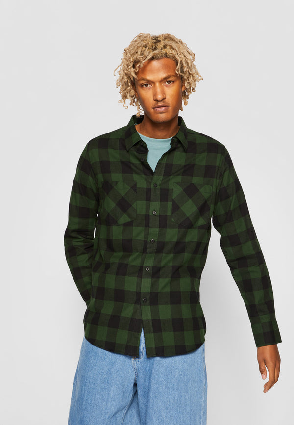 CHECKED - Chemise - black/forest