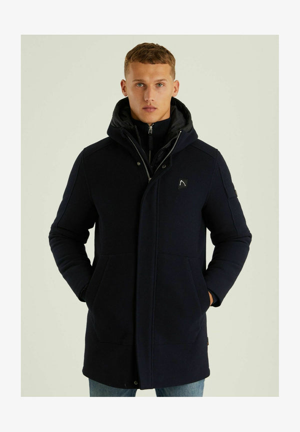 CHASIN' PARKA STELLAR WOOL - Manteau d'hiver - dark blue