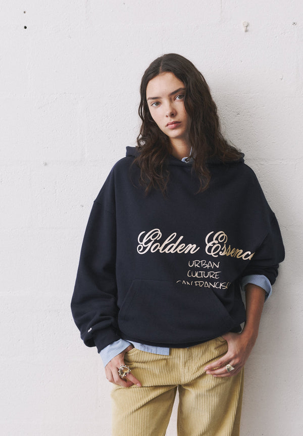 GOLDEN ESSENCE - Sweat à capuche - dark blue