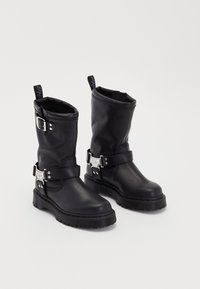 ANISTONE HI UNISEX - Bottes de cowboy / motard - black