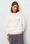 BOW GRAPHIC - Sweat à capuche - white