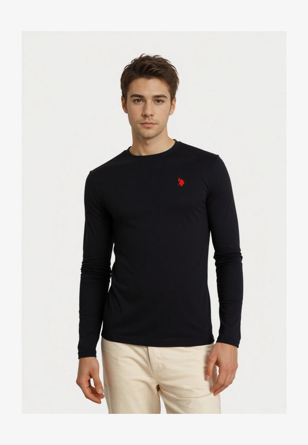 T-shirt à manches longues - schwarz