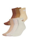 UNISEX 6 PACK - Chaussettes - cream white quartz sand strata