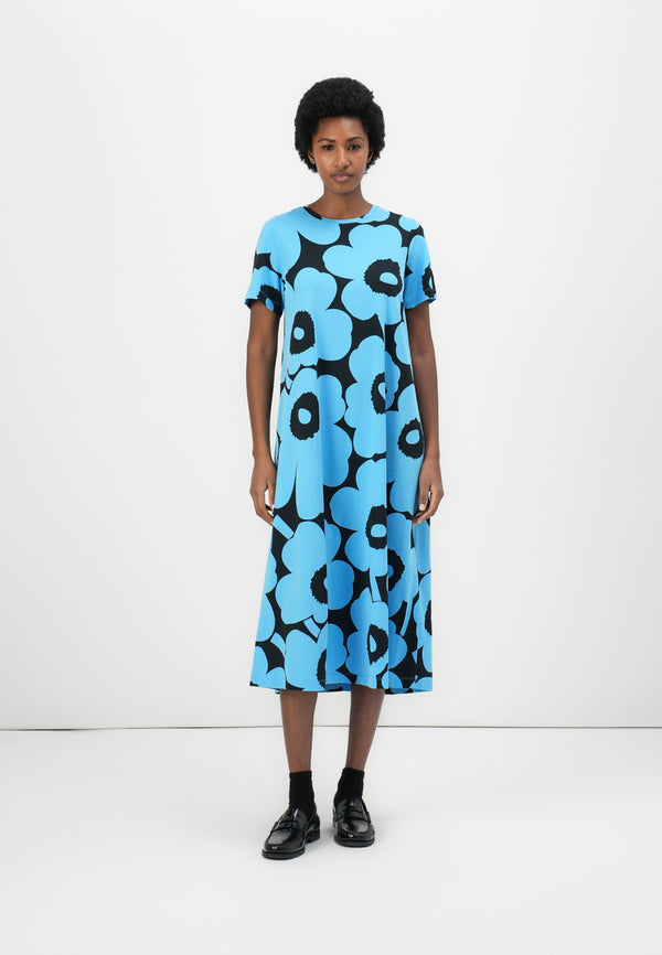 PISTEINEN - Robe en jersey - blue/black