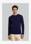 T-shirt à manches longues - dunkelblau