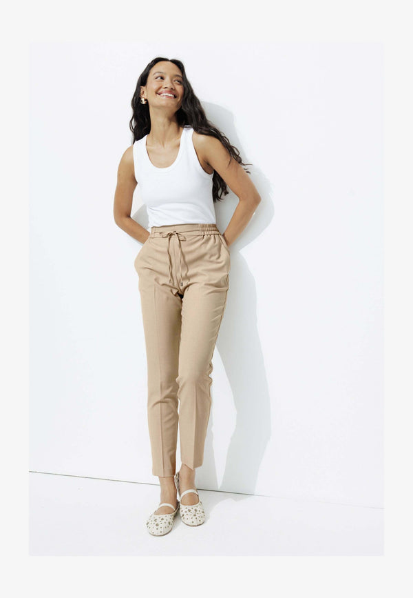 Pantalon classique - ecru