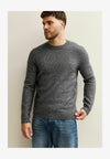 RELAXED CREW NECK LONG SLEEVE - Pullover - dark grey