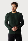 Pullover - mottled dark green
