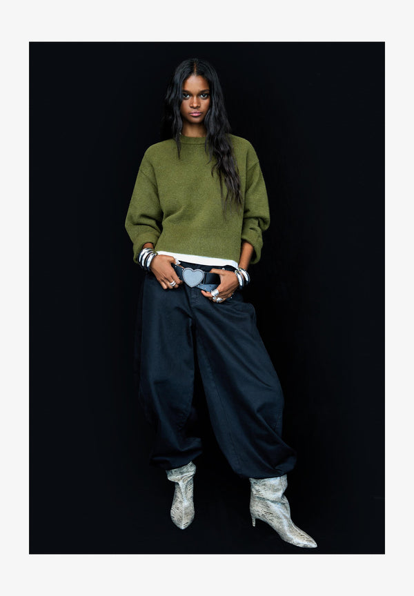 WITH HEM - Pullover - evergreen