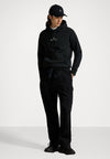 LOGO DOUBLE-KNIT HOODIE - Sweat à capuche - black