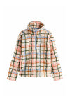 Sweat polaire - pink ecru checkered