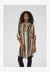 KAMARANA - Robe chemise - green / pink stripe print