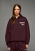 PRINTED - Sweat à capuche - bordeaux
