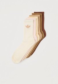 CREW UNISEX 6 PACK - Chaussettes - cream white/wonder quartz/sand strata